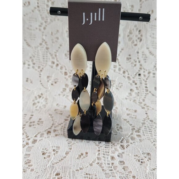 NEW J. Jill Morern Horn Cascading Earrings - Picture 1 of 4